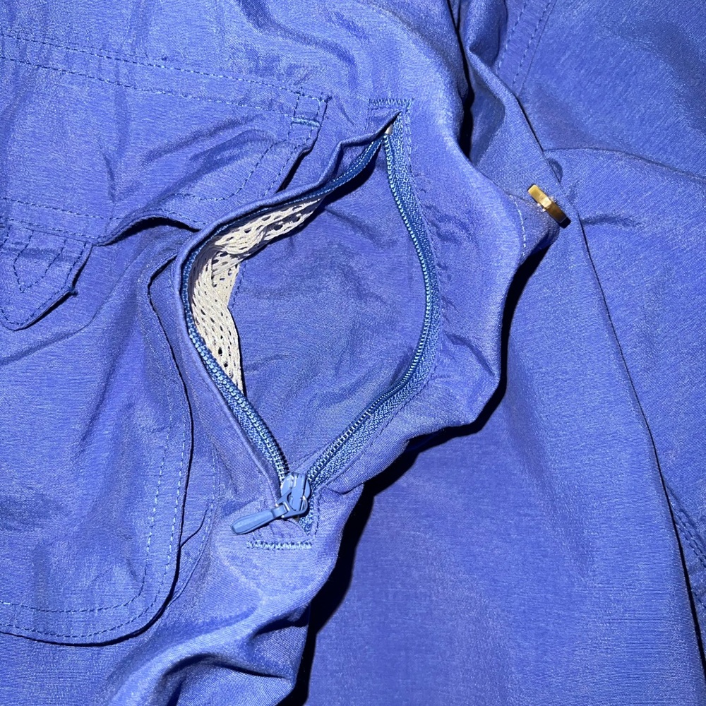 Orvis Men’s Long Sleeve Multi Pockets Fishing Royal Blue Shirt SZ XL - Picture 10 of 14